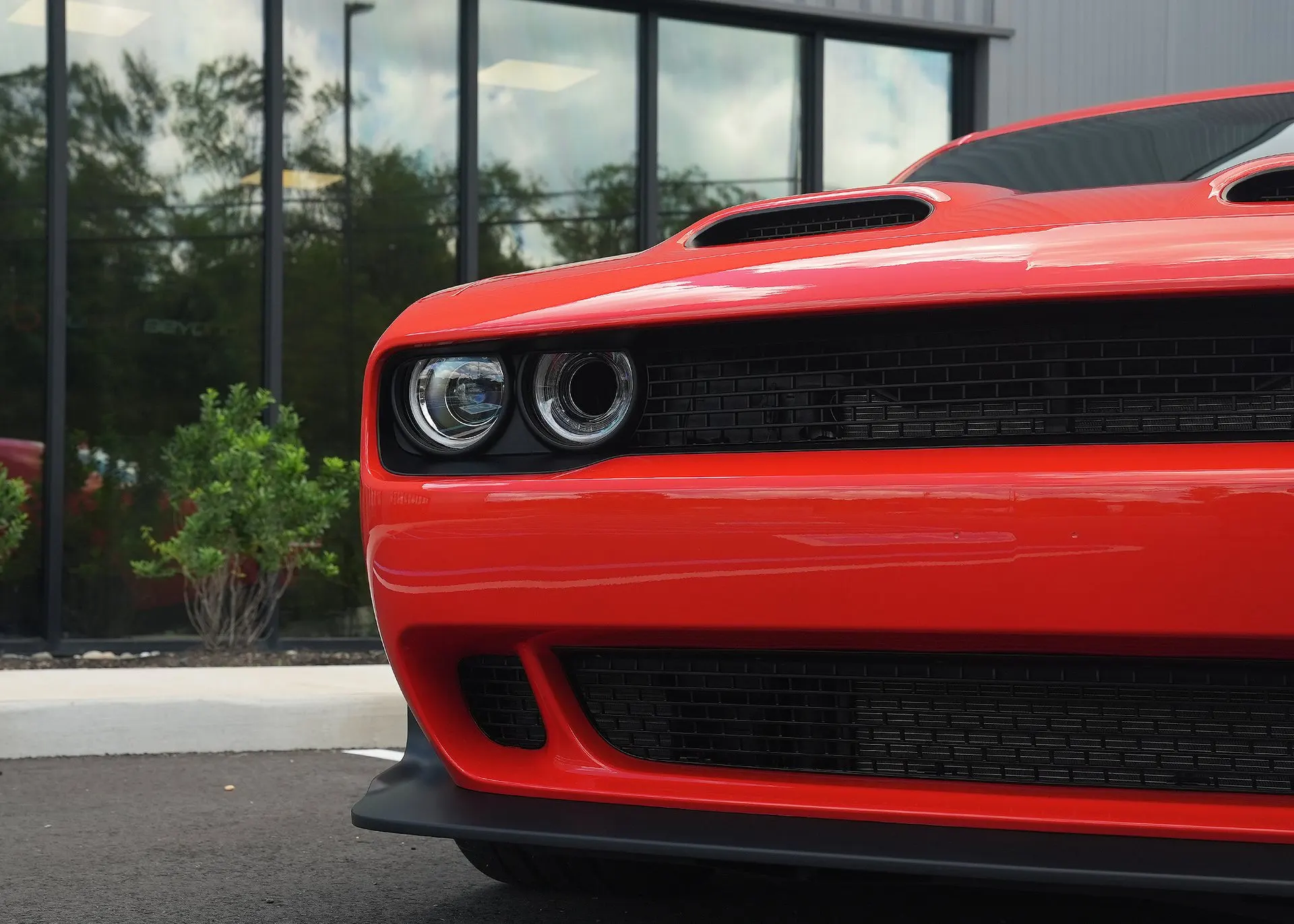 Dodge Challenger Hellcat at the shop