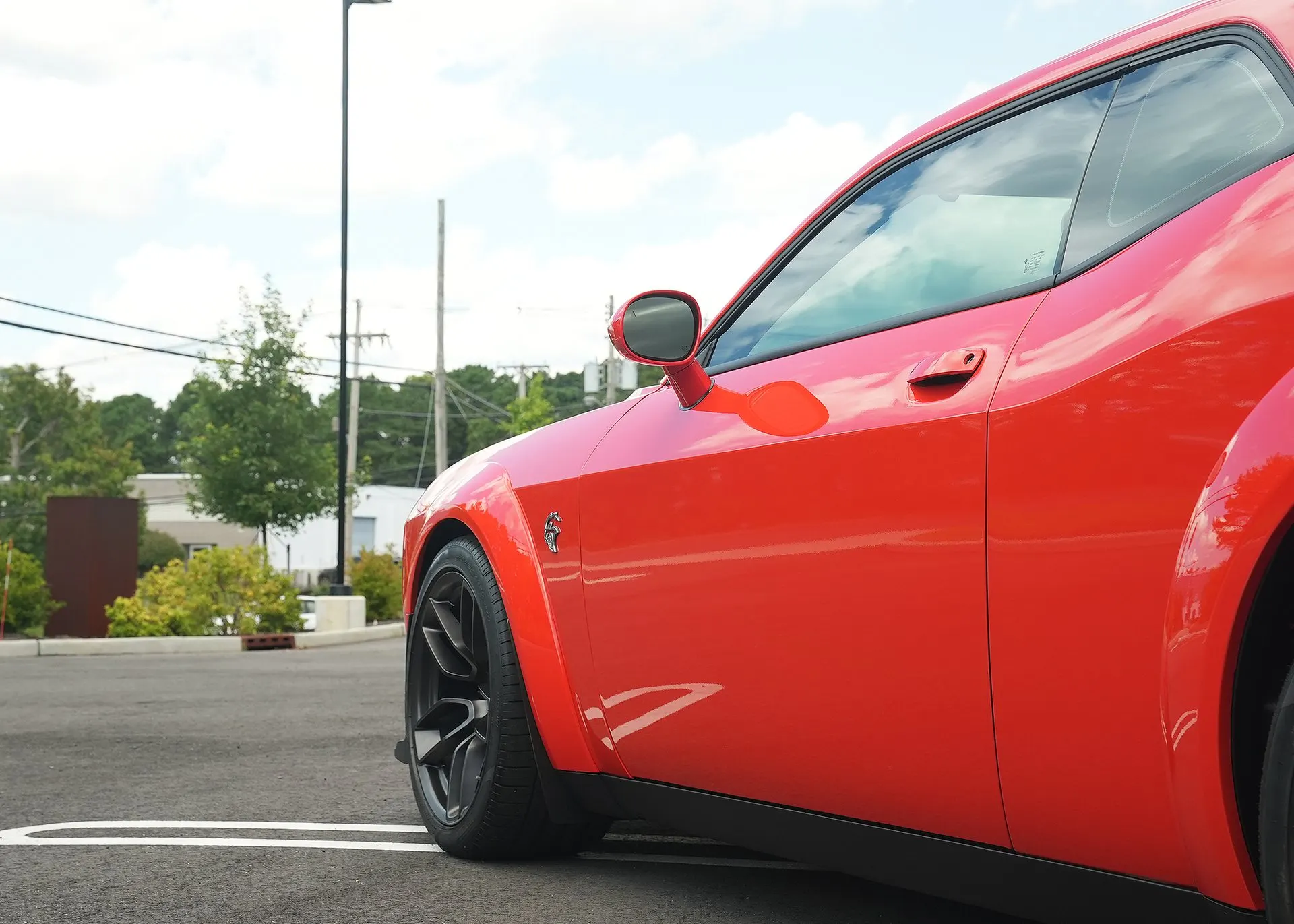 The finished Challenger from the rear