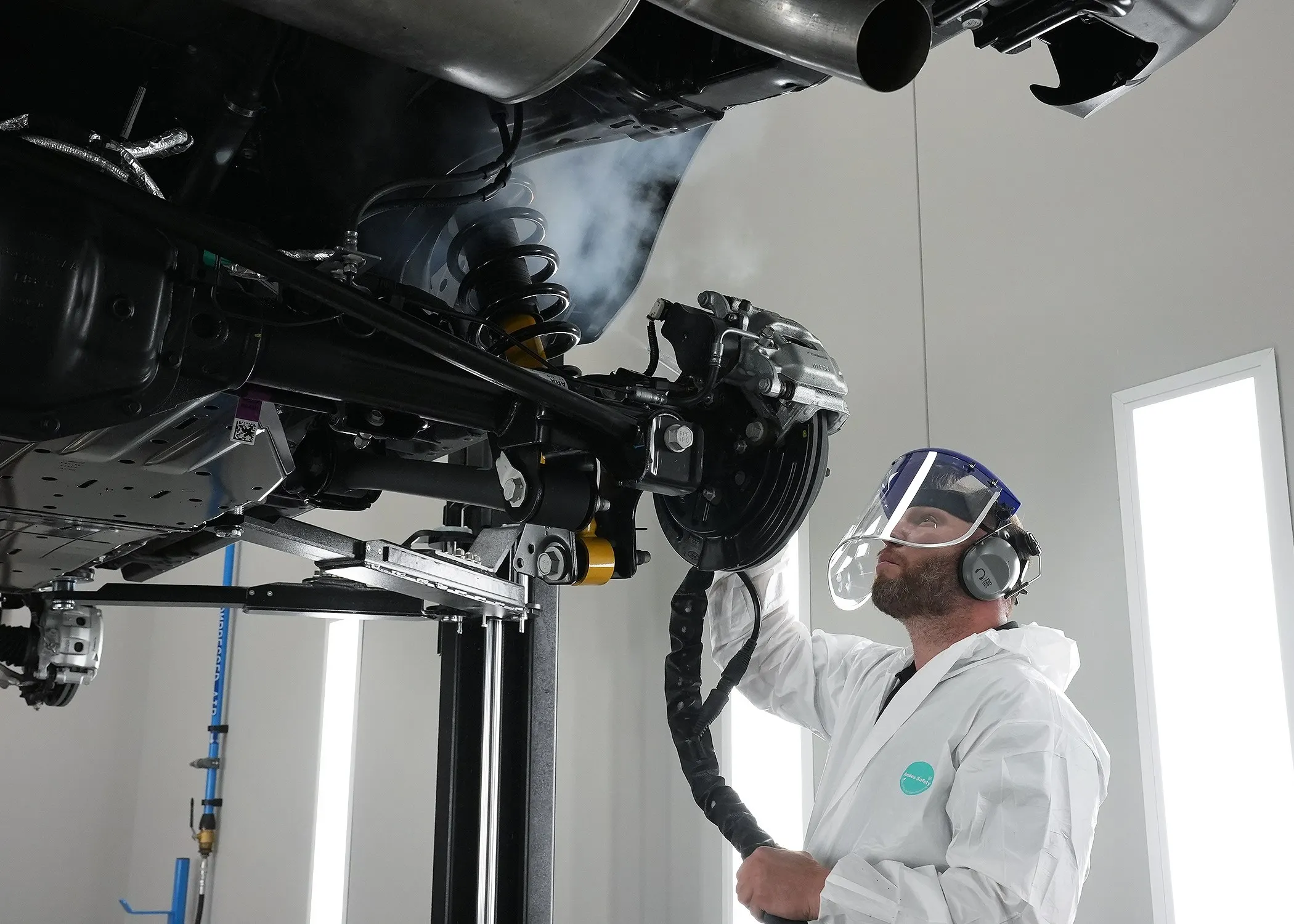 Dry ice blasting at Buff & Beyond